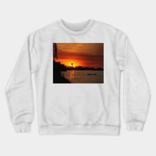 Sunset in the Danube Delta Crewneck Sweatshirt